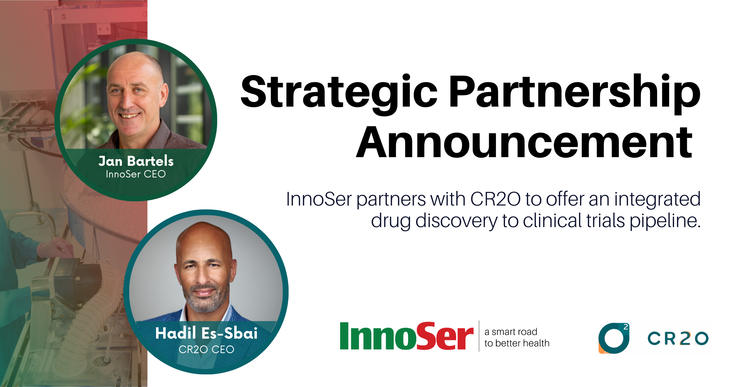 Strategic Partnership announcement between preclinical CRO and Clinical operations CRO CR2O