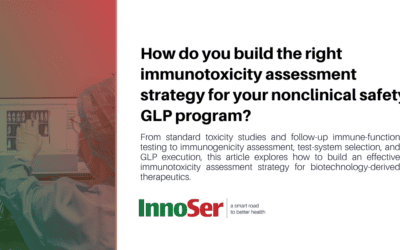 How do you build the right immunotoxicity assessment strategy for your nonclinical safety GLP program? 